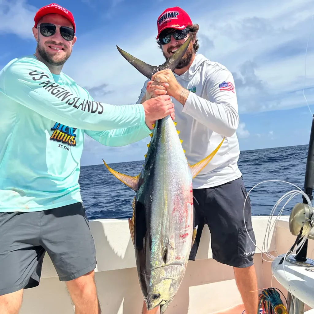 tuna caught on st thomas fishing charter